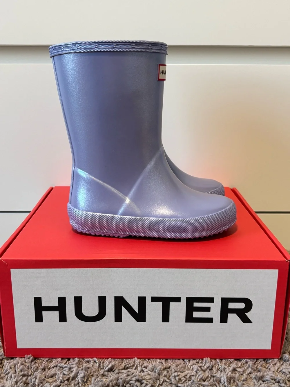 Hunter Girl's Original First Classic Nebula Rain Boots Size 8/9 (UK 7)